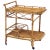Italian Midcentury Rattan Cane and Bamboo Drinks Cart For Sale - Image 13 of 13