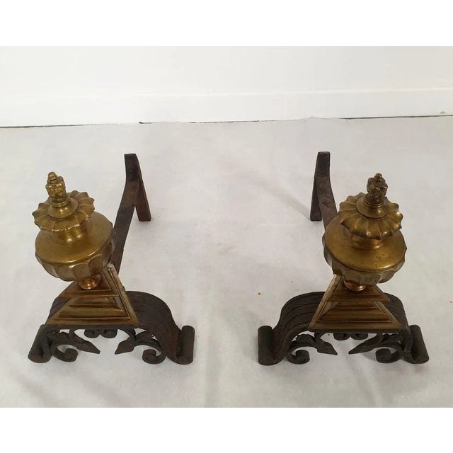 Pair of Italian Andirons Circa 1900s For Sale - Image 9 of 9