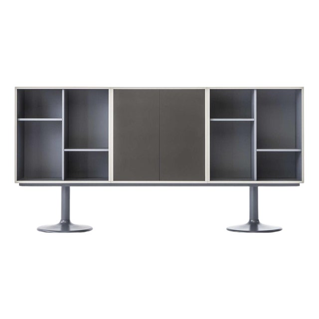 Casiers Standard Cabinet with Corolle Legs by Le Corbusier for Cassina For Sale