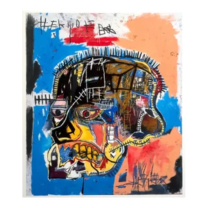 Jean Michel Basquiat Estate Fine Art Lithograph Pop Art Print " Skull " 1981