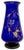 Rare Stunning Antique Victorian Hand Decorated 22k Gold Enameld Cobalt Blue Art Glass Vases by Val Saint Lambert - Mid 19th Century For Sale - Image 11 of 18