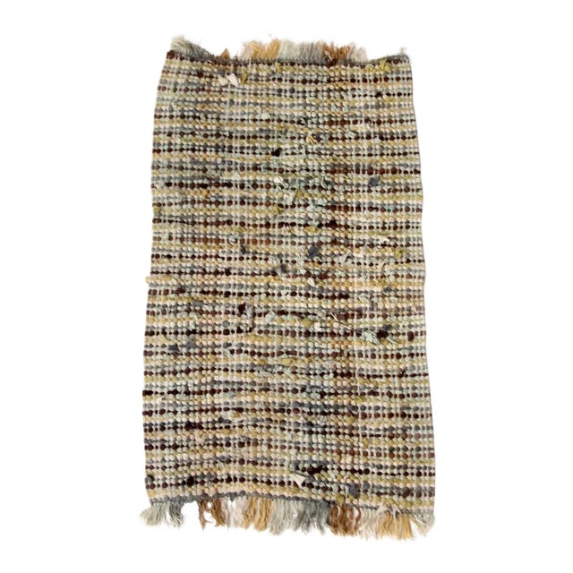 Vintage Accent Rag Rug For Sale