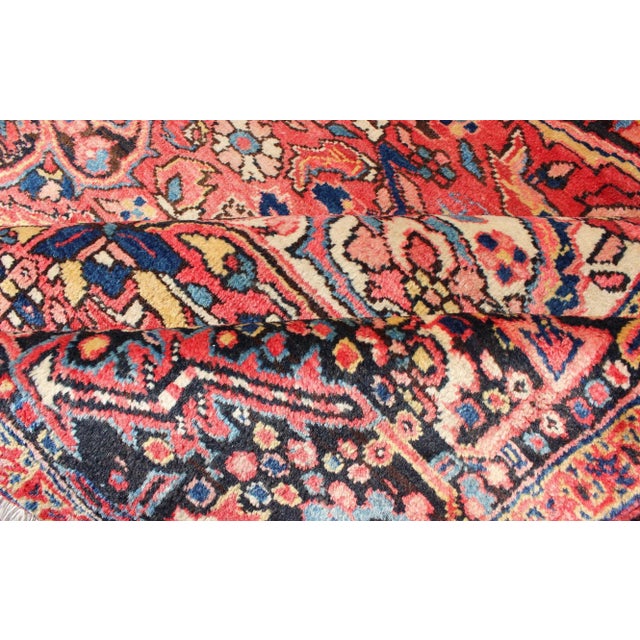 Keivan Woven Arts,RM-M17420, Heriz With Medallion Design in Red Tones Rug- 10′2″ × 14′ For Sale - Image 10 of 11