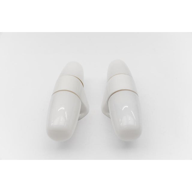 Glass Large No. 6078 Wall Lights by Wilhelm Wagenfeld for Lindner, Set of 2 For Sale - Image 7 of 18