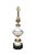 Mid-Century Modern Mid 20th Century Stiffel Hollywood Regency Empire White Enamel & Brass Buffet Table Lamps - Pair For Sale - Image 3 of 18