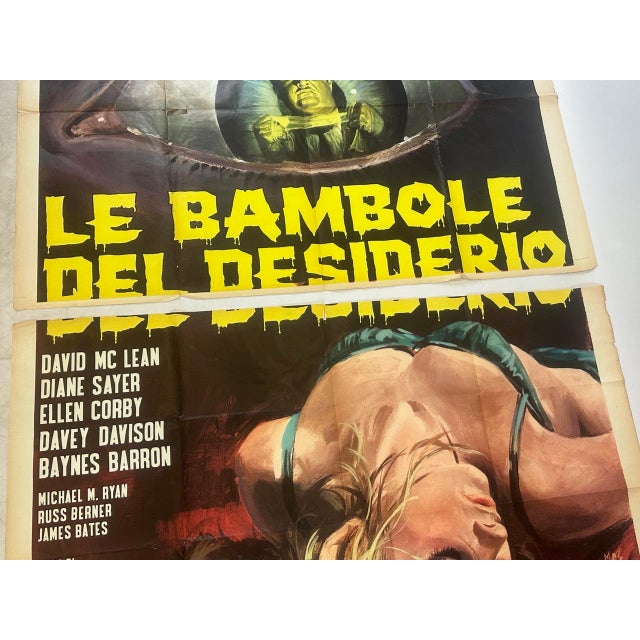 Vintage Italian Movie Poster the Strangler, 1964 For Sale - Image 6 of 10