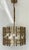 Mid-Century Modern Style Wood and Brass Pendant Light For Sale In Atlanta - Image 6 of 8