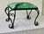 Mid 20th Century Italian Vintage Iron Stool in a Botanical Fabric by Pierre Frey For Sale - Image 5 of 7