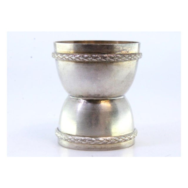 Silver Egg Holder with Double Frieze For Sale - Image 5 of 7