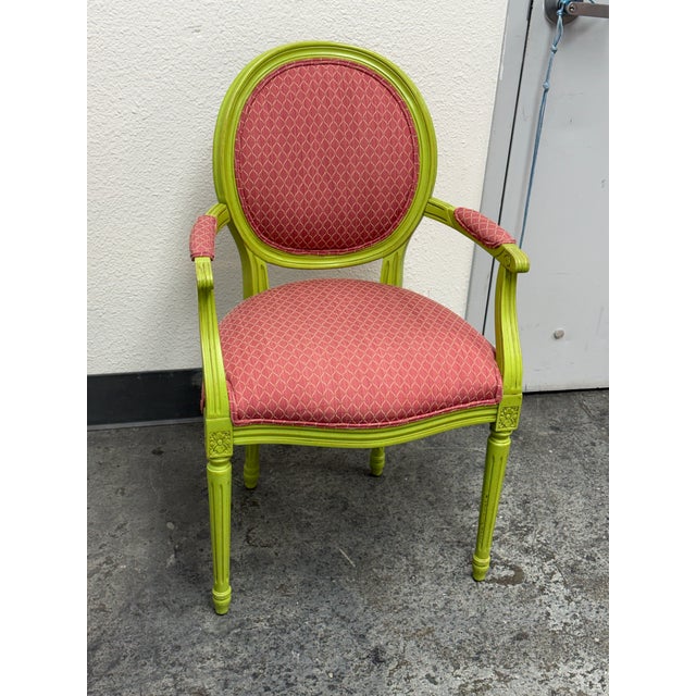 Custom Louis XVI-Style Armchair For Sale - Image 11 of 12