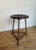 Rustic European 1920s Vintage Industrial Metal and Wood Stool For Sale - Image 3 of 7