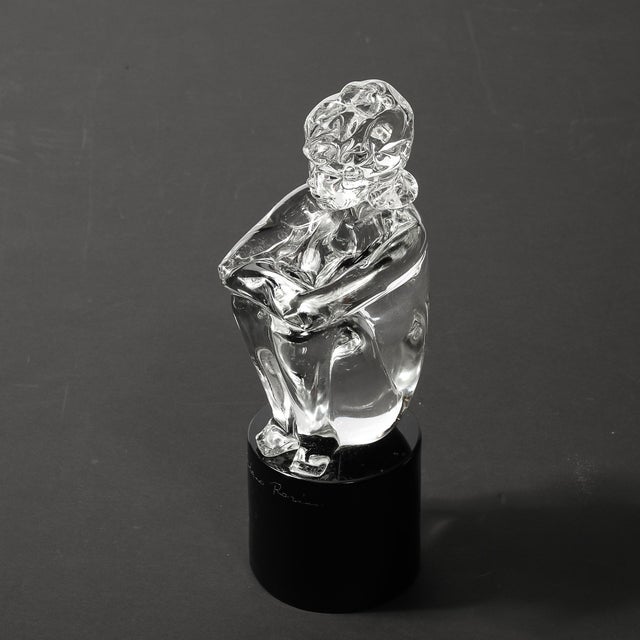 Mid-Century Hand-Blown Murano Glass Figural Sculpture Signed Lorenado Rosin For Sale - Image 15 of 18
