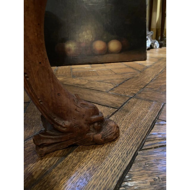 Venetian Baroque 19th Century Walnut Carved Bench For Sale - Image 11 of 11