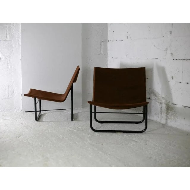 Set of Steel and Canvas Chocolate Chairs from Kebe, Denmark, 1975s For Sale - Image 12 of 18
