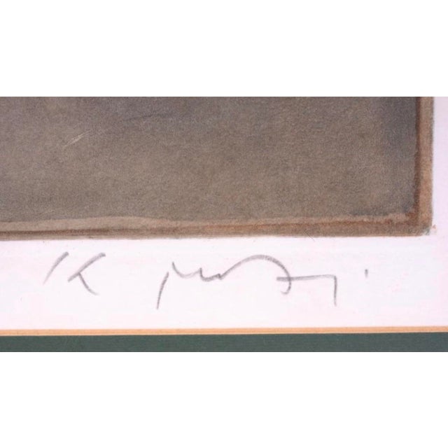 1970s Mid-Century Modern Kaiko Moti "Yellow Flowers" Original Signed Aquatint Etching — Framed For Sale In New York - Image 6 of 7