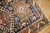 Rustic Early 20th Century Zabihi Collection Navy Ground Scatter Size Persian Heriz Rug - 3'4" x 4'5" For Sale - Image 3 of 6