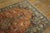 Persian 1940s Orange Apricot Medallion Floral Antique Isfahan Knotted Qum Silk Rug For Sale - Image 3 of 6