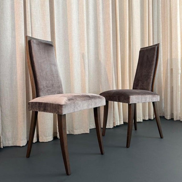 1950s Set of Eight Mid-Century Modern Highback Dining Chairs by Harvey Probber For Sale - Image 11 of 13