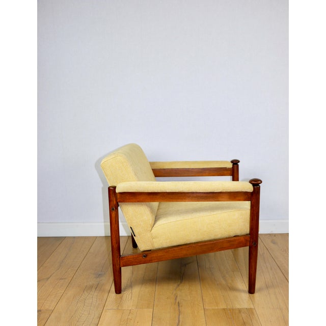 Vintage Loft Armchair in Yellow, 1970s For Sale - Image 3 of 12