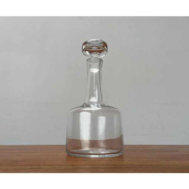 Vintage Scandinavian Glass Carafe Bottle, 1970s For Sale - Image 8 of 12
