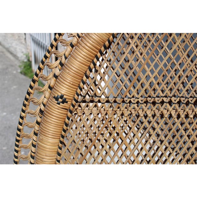 1950s Large Italian Ornamental Peacock Chair, 1950 For Sale - Image 5 of 18