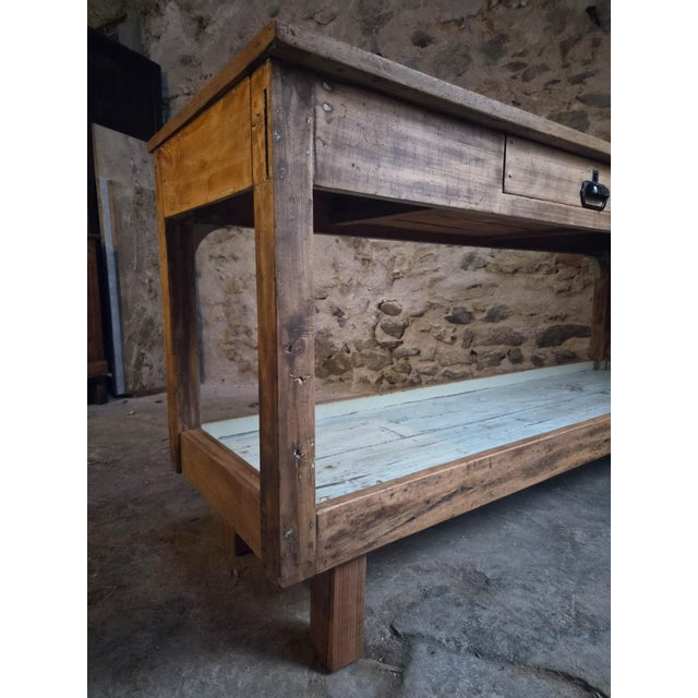 Antique French Draper's Table, 1920s For Sale - Image 10 of 18