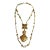Vintage Byzantine Style Two Strand Necklace For Sale