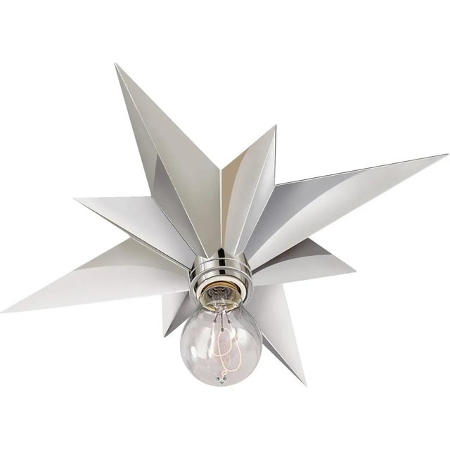Transitional Eric Cohler for Visual Comfort Signature Star Flush Mount in Polished Nickel For Sale - Image 3 of 3