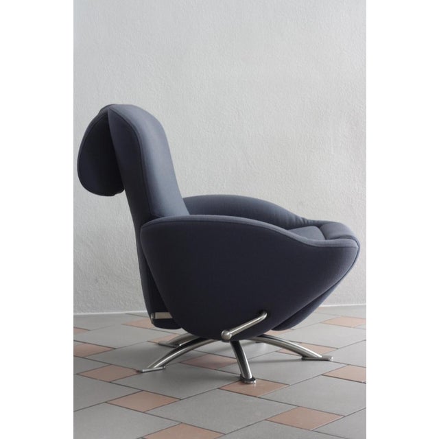 Gray Dodo K 10 Lounge Chair in Duca Anthracite Fabric by Tohiyuki Kita for Cassina, 2000s For Sale - Image 8 of 18