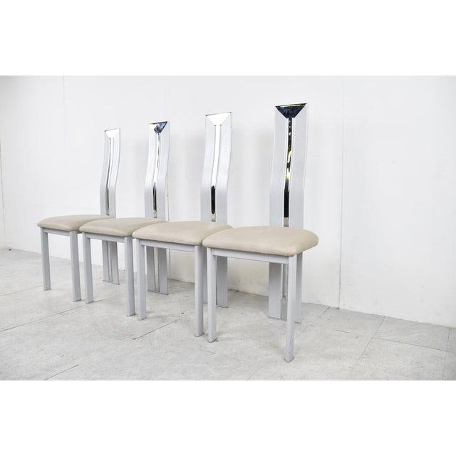 1980s Vintage Postmodern Dining Chairs, 1980s, Set of 4 For Sale - Image 5 of 12