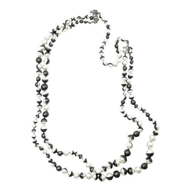 ★送料・関税込★BLACKPURPLE★HALF PEARL & CHAIN NECKLACE★ BLACKPURPLE (ブラックパープル) HALF PEARL & CHAIN NECKLACE