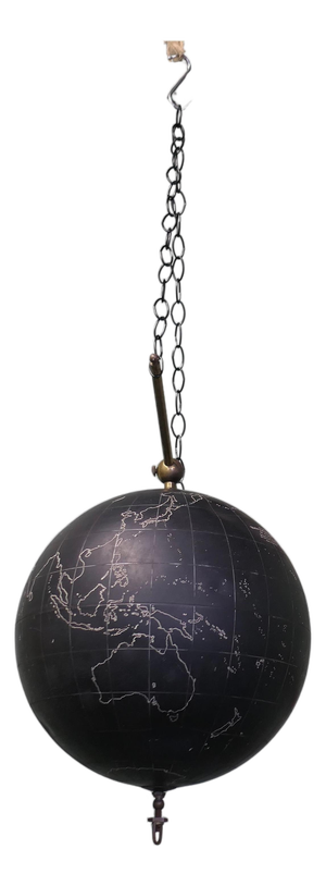 Terrestrial Slate Globe from Phillips, 1950