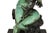 Metal French Patinated Copper Sculpture of Seated Cherub After Charles Lemire For Sale - Image 7 of 18