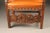 Pair of 19th Century Italian Baronial Style Carved Walnut Armchairs With Leather Upholstery, Circa 1860 For Sale - Image 4 of 4