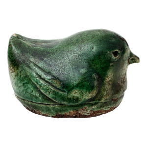 Early 19th Century Oribe Incense Container "Kogo" in the Form of a Bird, Edward Morse Collection, Boston Museum Identification