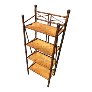 Bamboo Etagere, 19th Century For Sale
