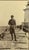 1920s original photograph of woman in Bathing Costume posing on a pier leading to a lighthouse. Well composed and printed...