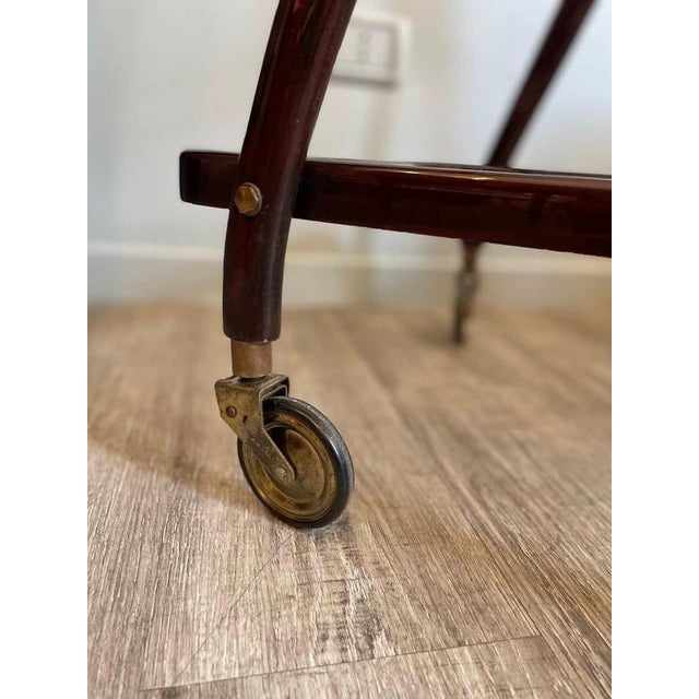 Vintage Wooden Cart with Removable Tray, 1960s For Sale - Image 9 of 17