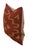 Beautiful Red and Gold Southwestern Handwoven Kilim Feather/Down Pillow For Sale - Image 4 of 7