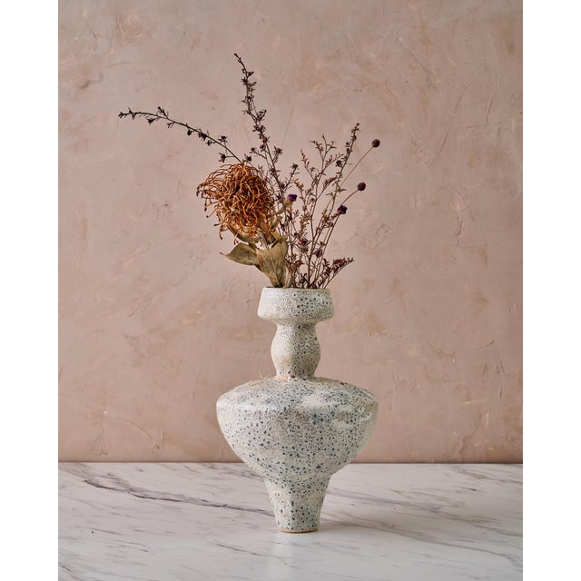 The "Lydion Granito" Decorative Vase by Canoa Lab is a handcrafted stoneware vase inspired by the timeless forms of...