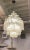 Glass Italian Mid-Century Modern Round Tiered Tronchi Chandelier For Sale - Image 7 of 8