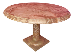 Vintage Pink Marble Table, 1970s