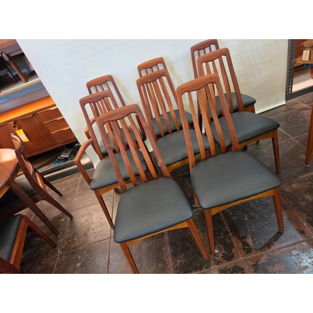 Mid - Century Danish Teak Dining Chairs Set of Eight (8) For Sale - Image 4 of 8