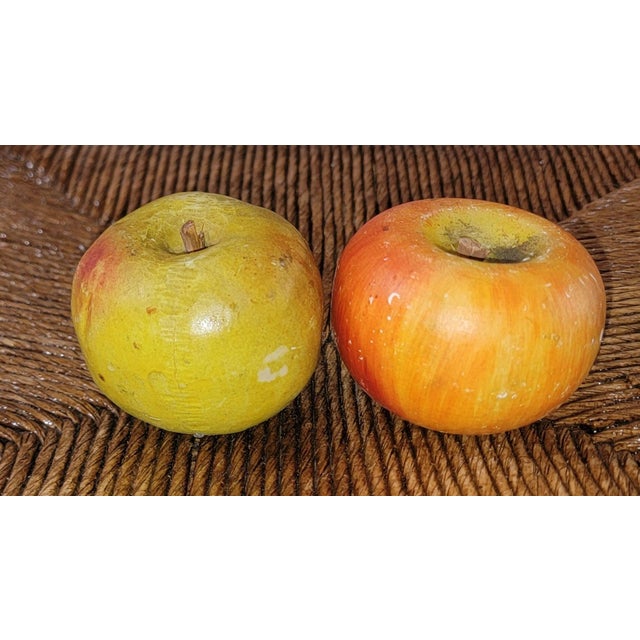 Late 19th Century Wooden Footed Bowl W/26 Stone Fruits For Sale - Image 13 of 14