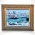This mid-20th-century oil painting titled Ferryboat depicts the Coronado, San Diego waterfront with an impressionist-style...