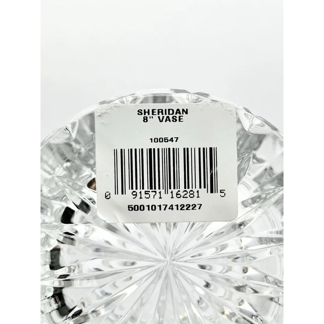 Transparent Waterford (Marquis) “Sheridan” Crystal Bulbous Flower Vase For Sale - Image 8 of 9