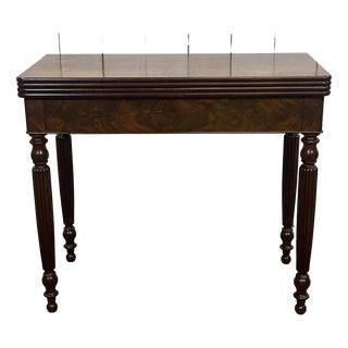 19th Century Louis Philippe Mahogany Games Table For Sale