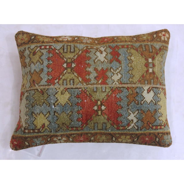 Rustic Persian Malayer Lumbar Size Rug Pillow For Sale - Image 4 of 5