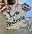 1930s French Provincial Antique Painted Metal Trade Sign 'La Poterie' For Sale - Image 9 of 10