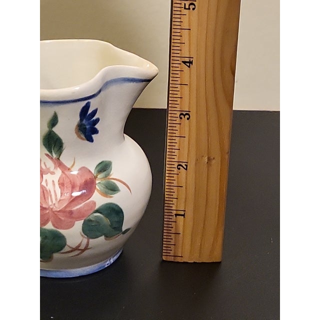 1940s Red Wing Pottery MCM Creamer Botanical For Sale - Image 10 of 12